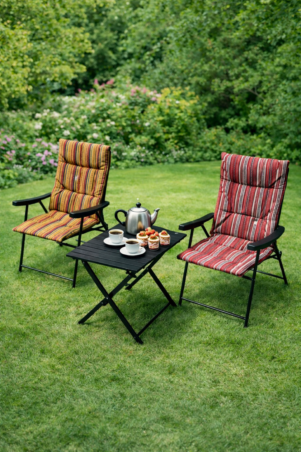 طقم كراسي و طاولة المنيوم شرائح